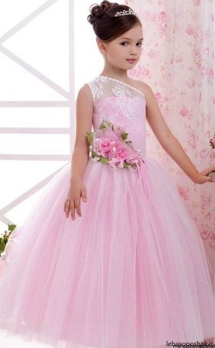 مدل لباس عروس بچه گانه پرنسسی بلند