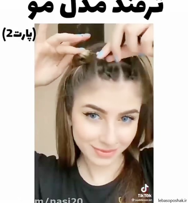 مدل گل سر و مدل موي دخترانه