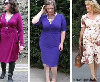 مدل لباس مجلسی برای خانم های چاق جدید