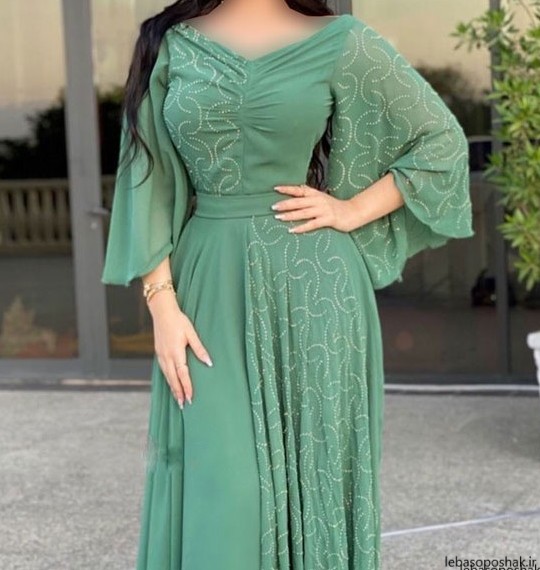 مدل لباس مجلسی گیپور بلند اینستاگرام