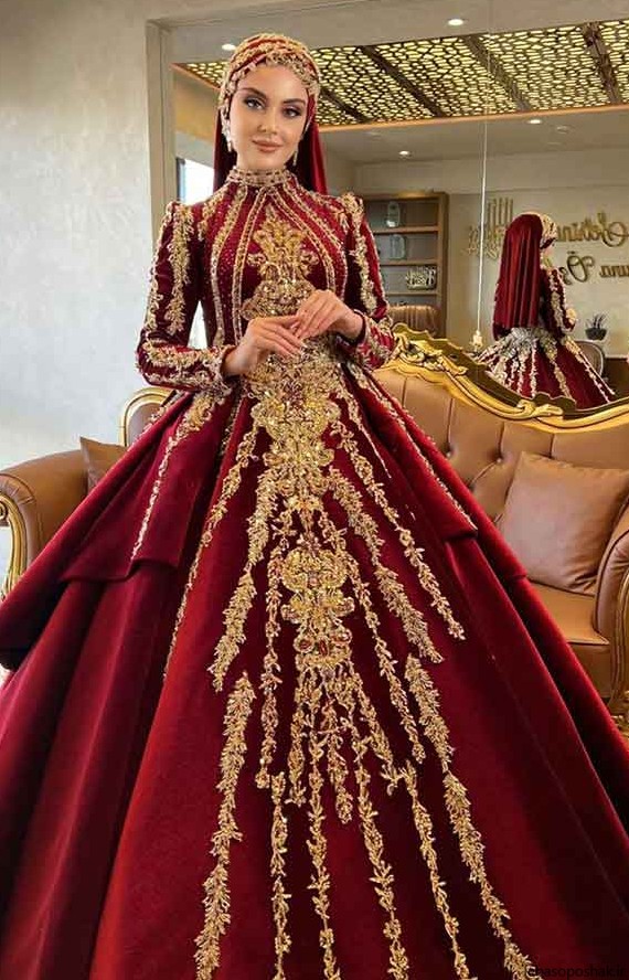 مدل تزیین لباس شب یلدا برای عروس
