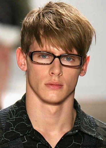 مدل مو پسرانه با عینک