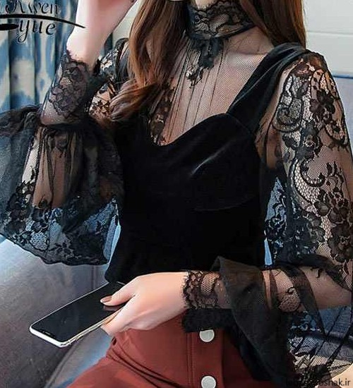 مدل لباس مجلسی دانتل کره ای