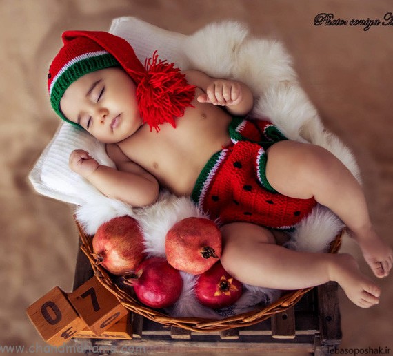 مدل لباس نوزاد برای شب یلدا