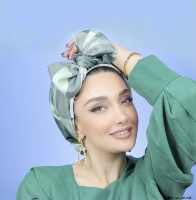 مدل بستن شال سر زنانه