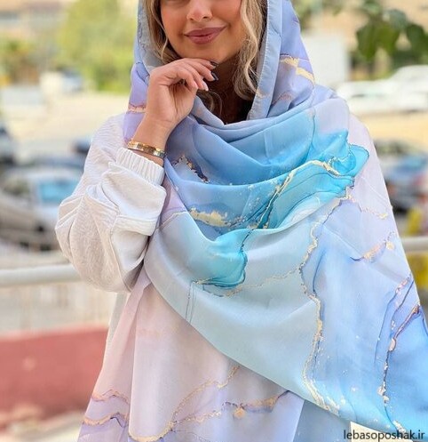 مدل شال زنانه رنگی