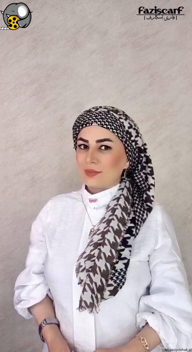 مدل بستن شال سر زنانه