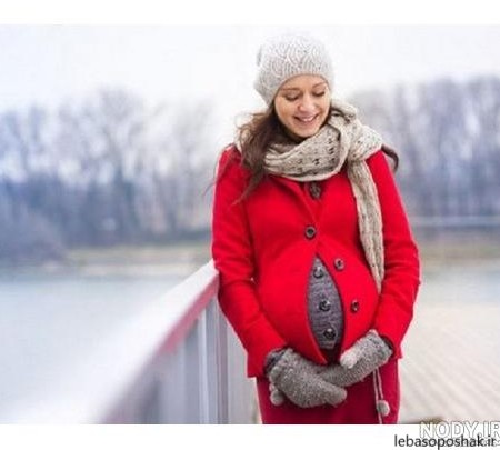 مدل لباس حاملگی زمستانه