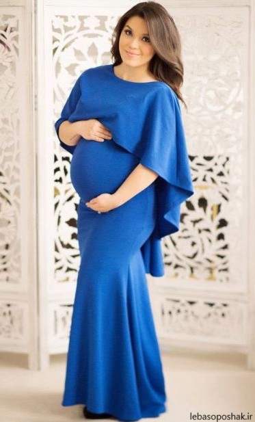 مدل لباس مجلسی حاملگی پوشیده