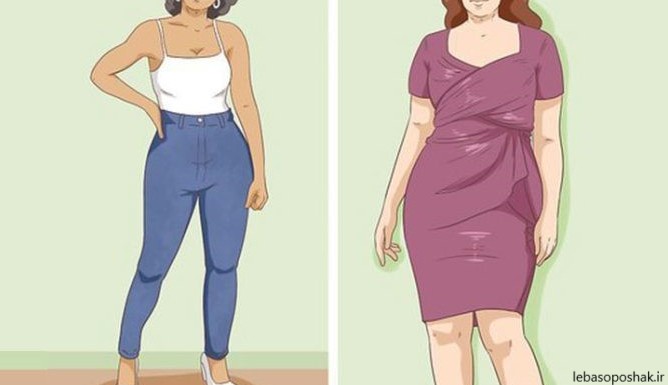 مدل لباس با پارچه ساتن برای افراد چاق