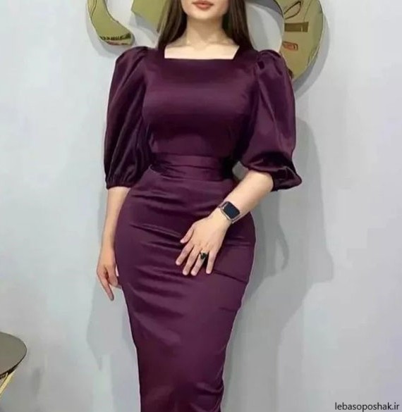 مدل لباس زنانه مجلسی ساتن