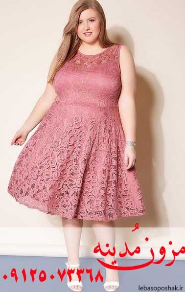 مدل لباس گلدار برای افراد چاق