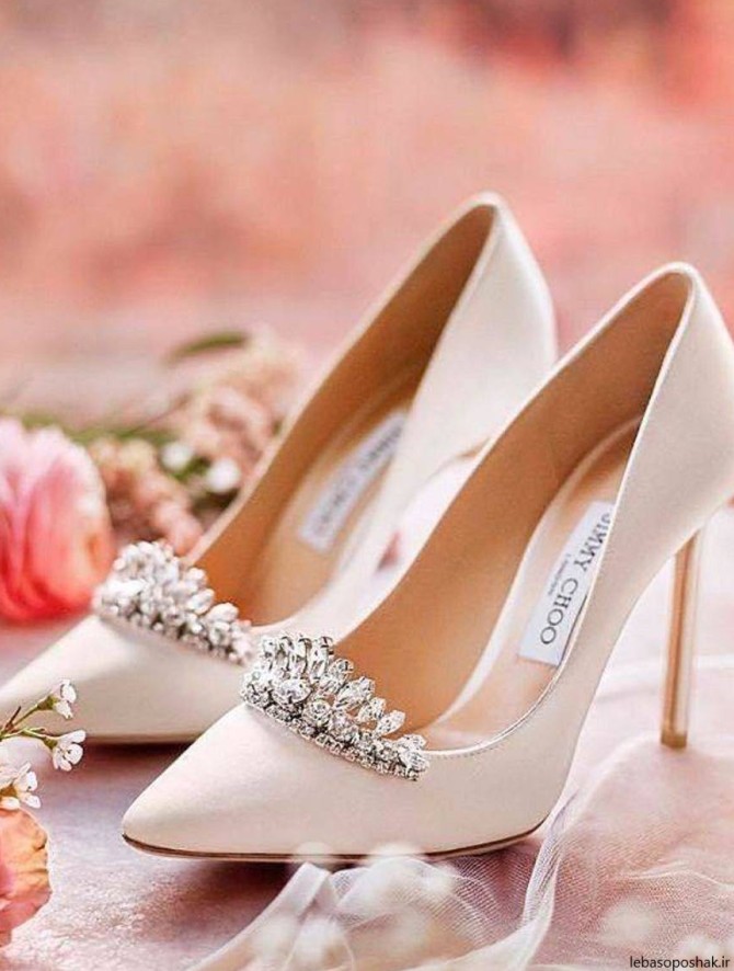 مدل کفش پاشنه دار عروس