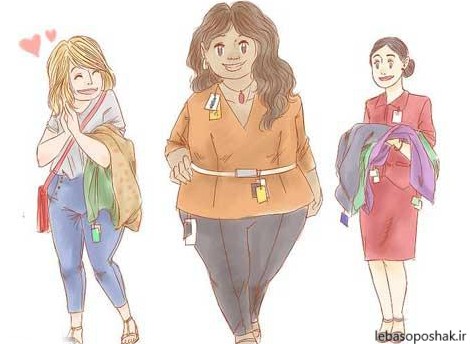 مدل کاپشن زنانه برای افراد چاق