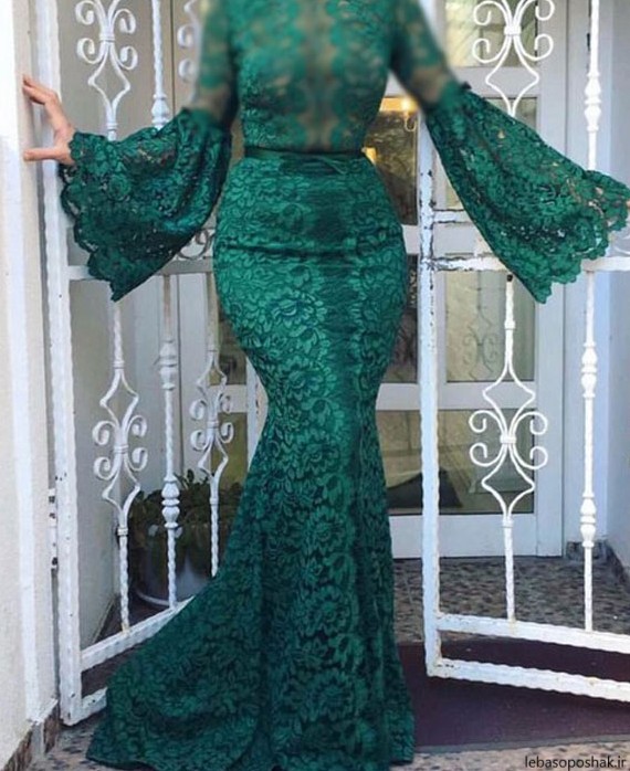 مدل لباس مجلسی بلند گیپور