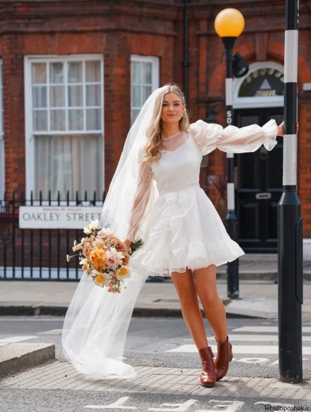 مدل لباس عروس جدید برای افراد لاغر