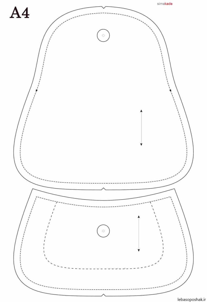 مدل کیف پارچه ای با الگو