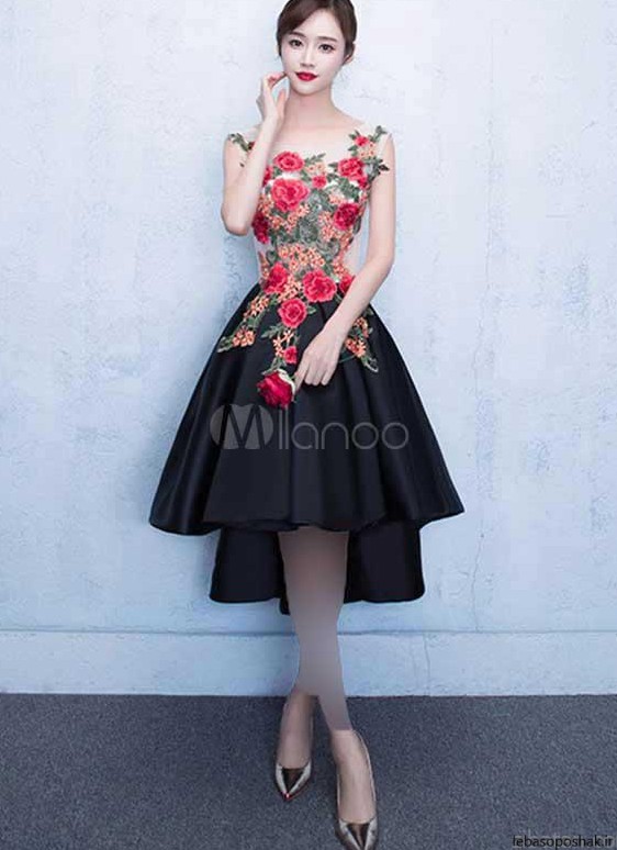 مدل لباس حریر گلدار