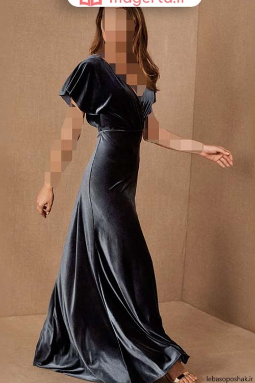 مدل لباس مجلسی بلند با حجاب در اینستاگرام