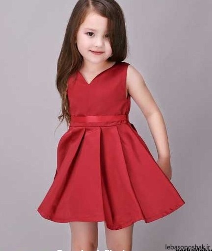 مدل لباس کودک با پارچه ساتن