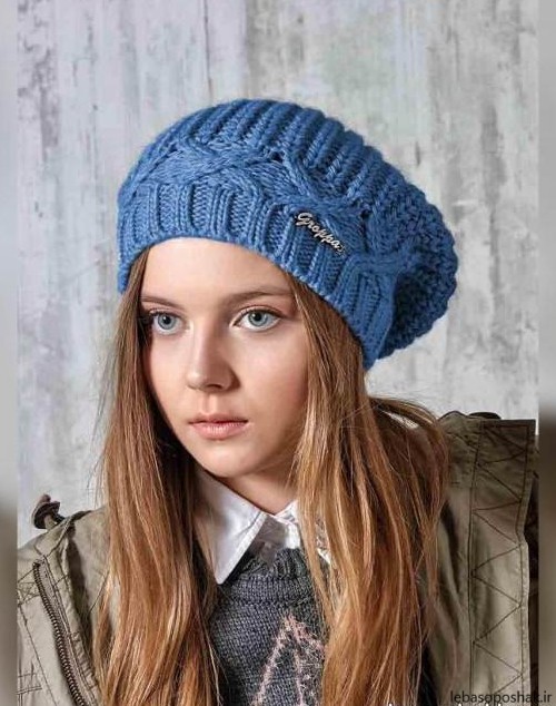 مدل کلاه فرانسوی دخترانه بافتنی
