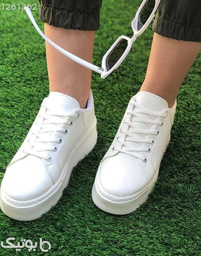 مدل کفش سفید اسپرت دخترانه
