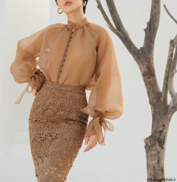 مدل تاپ دامن مجلسی دخترانه اینستاگرام