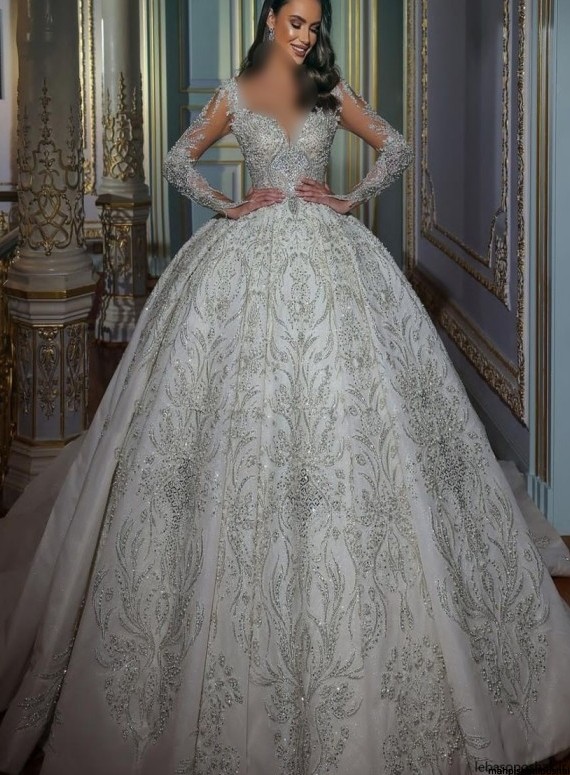 مدل لباس عروس چسبون