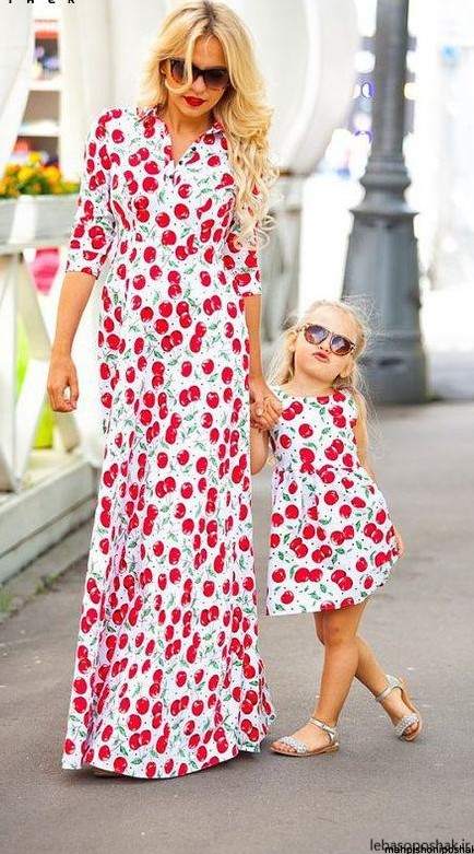 مدل لباس ست تولد مادر و دختر