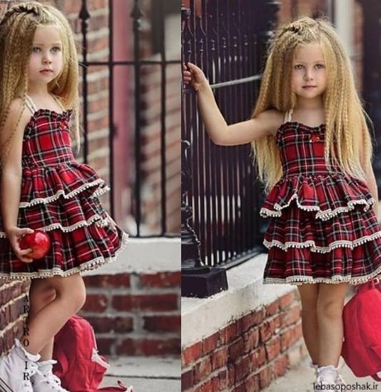 مدل لباس دختر بچه برای عید