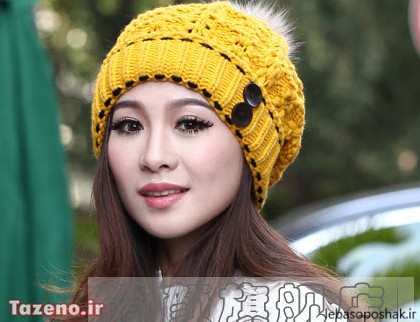 مدل کلاه بافتنی دخترانه کره ای