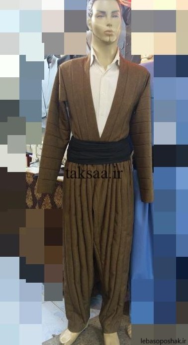 مدل یقه لباس کردی مهابادی