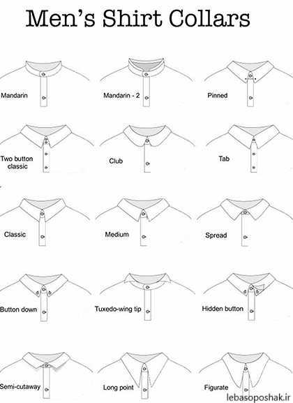 مدل یقه ی پیراهن مردانه
