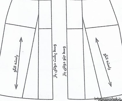 مدل دامن چهار کلوش