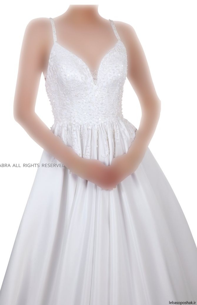 مدل لباس عروس اروپایی دکلته