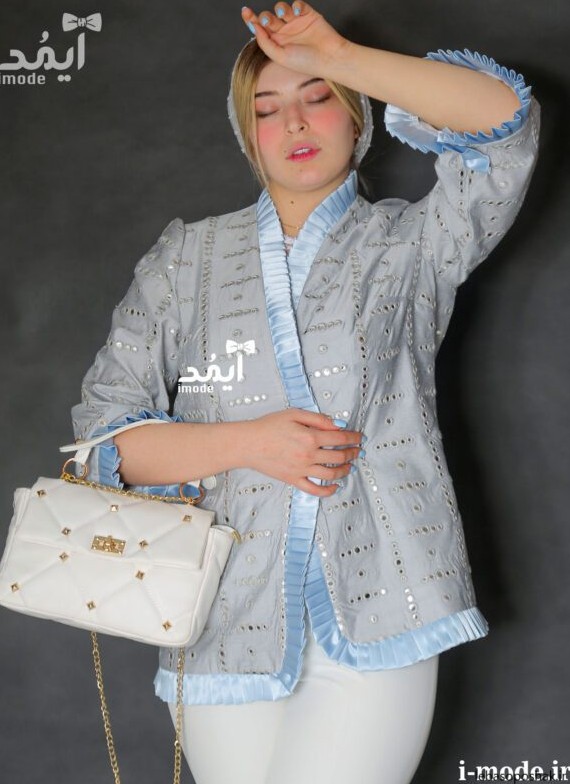 مدل کت زنانه رنگ طوسی