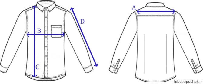 مدل پیراهن مردانه دو جیب