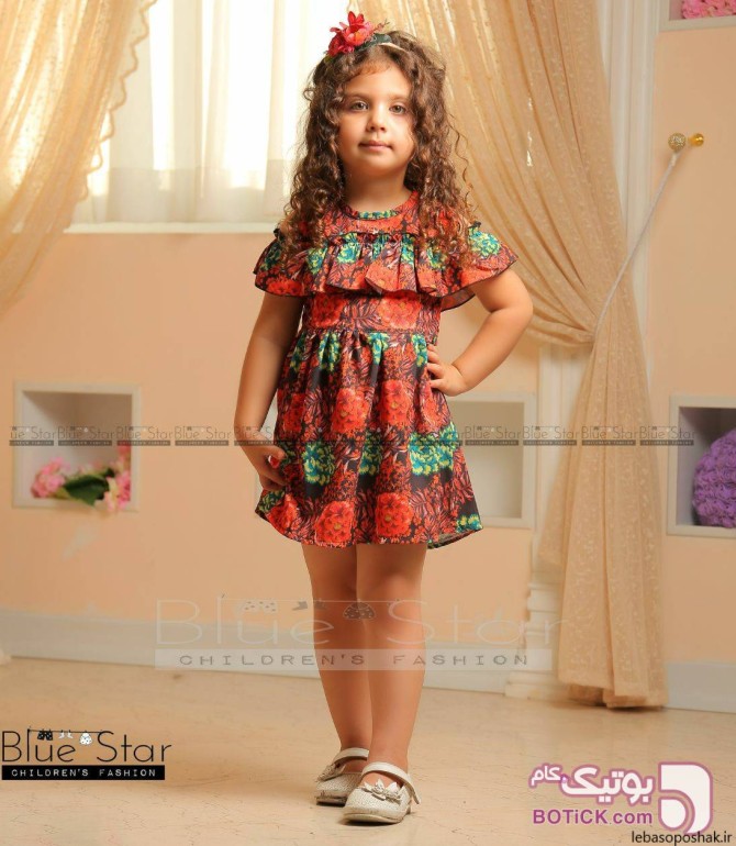 مدل لباس کودک دخترانه با پارچه نخی