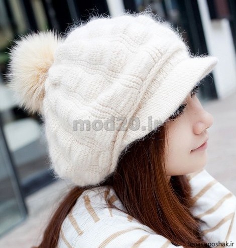 مدل کلاه بافتنی زمستانه دخترانه