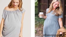 مدل لباس حاملگی با پارچه لمه