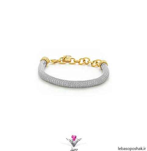 مدل دستبند طلا سفید ظریف دخترانه