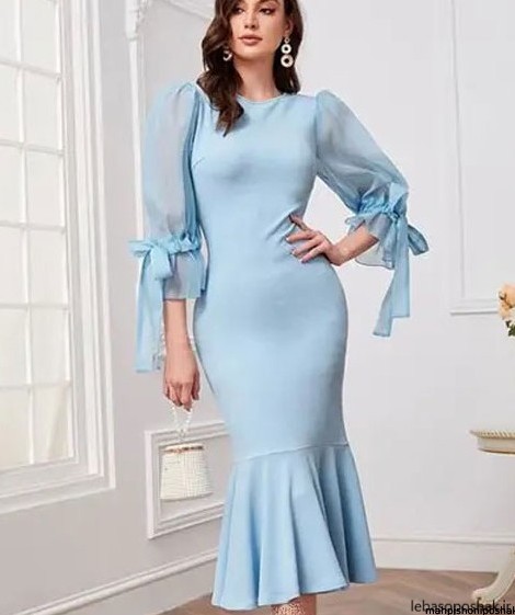 مدل لباس بلند مجلسی زنانه
