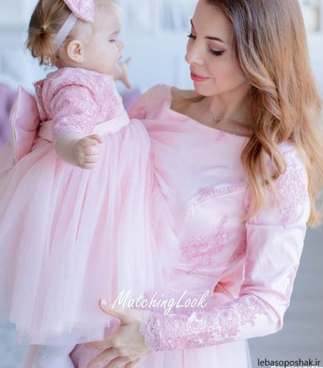 مدل لباس ست تولد مادر و دختر