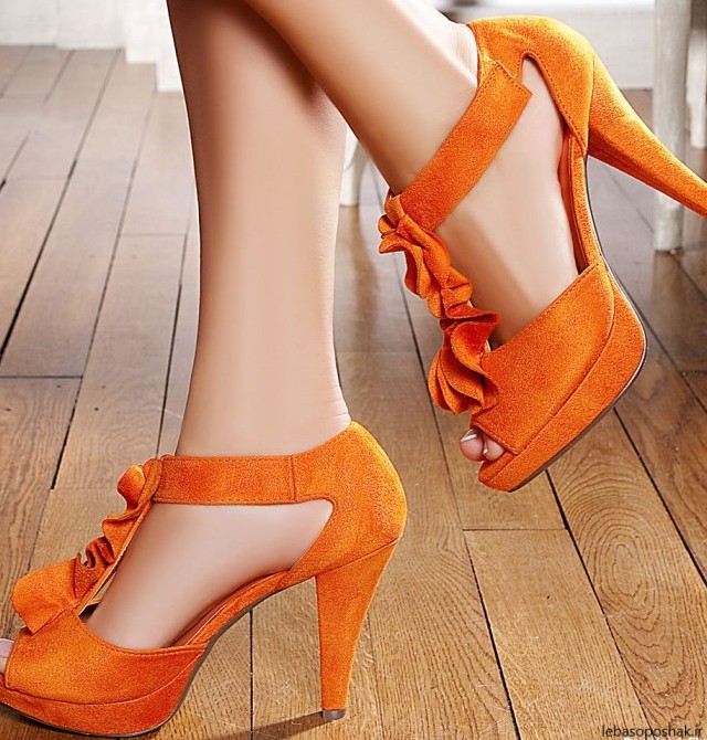 مدل کفش مجلسی نارنجی