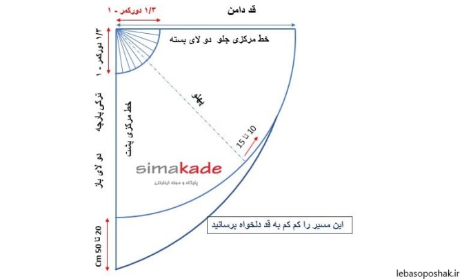 مدل دامن کلوش مجلسی