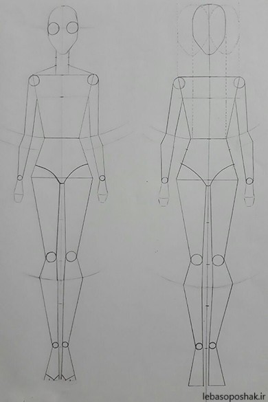 مدل خام برای طراحی لباس