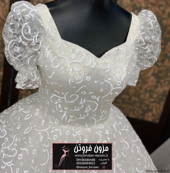 مدل لباس عروس بچه گانه پرنسسی بلند با قیمت