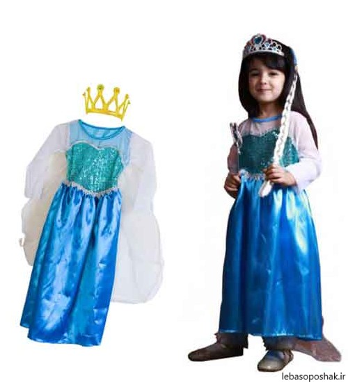 مدل لباس عروس بچه گانه پرنسسی السا