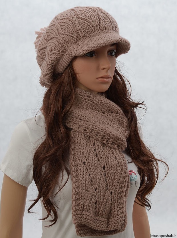 مدل کلاه بافتنی زمستانه دخترانه